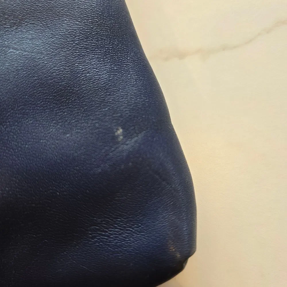 Giani Bernini Navy Leather Clutch